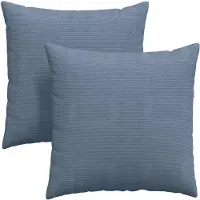 vidaXL Coussins de canapé 2 pcs Bleu 80 x 80 cm