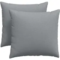 vidaXL Coussins de canapé 2 pcs Gris clair 45 x 45 cm tissu