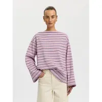 Selected T-shirt bleu ciel / baie / rose
