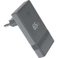 Force Power CS 65W USB C+C PDUltraGaN LShape Plat Recyclé Gris