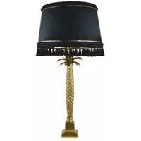 Casa Padrino Lampadaire de luxe Palme Or / Noir H. 83 cm - Luminaires de luxe