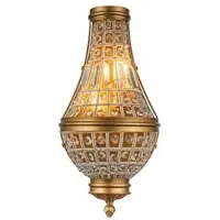Casa Padrino Applique murale en cristal baroque or H. 48 cm - Luminaires baroques