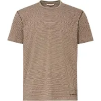 Vaude Mineo Striped Ii Short Sleeve T-shirt Marron M Homme