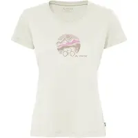 Vaude Bike Cyclist V Short Sleeve T-shirt Beige 38 / Regular Femme