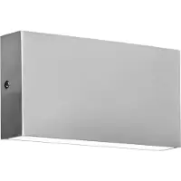 CMD LED Wandaussenleuchte 2x5W Warmweiss IP54 Edelstahl -9071 (755 lm, IP54)