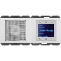 Berker BERK Radio Touch (DAB+ DAB), Radio, Blanc