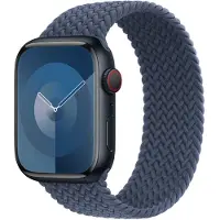 Apple Bracelet Solo tressé pour Watch | 44/45/46/49 mm - Taille 1 - Storm Blue