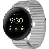 IMoshion Bracelet en nylon pour Google Pixel Watch 5 / 4 / 3 (45 mm) - Gris clair