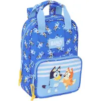 Bluey | Sac à dos pour maternelle Bluey - 28x20x8 cm - Bleu - Pratique, Stylé, Ecologique