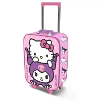 KARACTERMANIA Sanrio Hello Kitty Playful Soft 3d Trolley Bag Rose Enfants