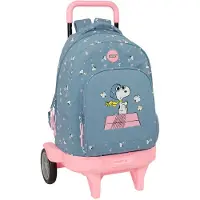 Safta Snoopy 33l 33x45x22 Cm Wheeled Backpack Bleu Enfants