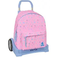 Safta Sac à Dos à Roulettes Stitch Bright 20.79l 33x42x15 Cm