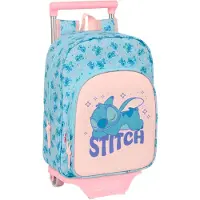 Safta Stitch Ohana 10l 26x34x11 Cm Wheeled Backpack Bleu Enfants