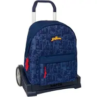 Safta Spider-man 20.79l 33x42x15 Cm Wheeled Backpack Bleu Enfants