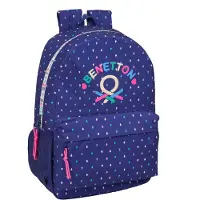 Safta Benetton 19l 30x46x14 Cm Backpack Bleu Enfants