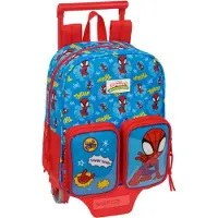Safta Spidey 6l 22x27x10 Cm Mini Wheeled Backpack Bleu Enfants