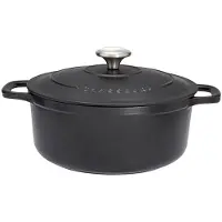 CHASSEUR Cocotte ronde en fonte émaillée 32cm noir - - PUC473201 -