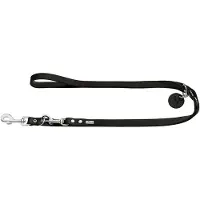 Hunter Leather Adjustable Dog Leash Noir 200 cm