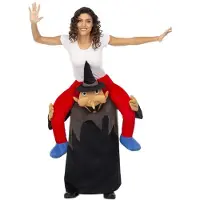 MOM Tunique Noire De Sorcière Avec Personnage Pour Costume