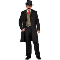MOM Cowboy Cropier Coat Man Costume Marron M-L Enfants