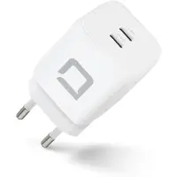Dicota Comfort - Adaptateur secteur - 45 Watt - 2.5 A - 2 ports de sortie (24 broches USB-C) - blanc