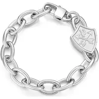 Police Heritage Crest Bracelet Argenté Homme