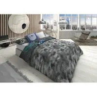 Lois Housse de couette ORLANDO P. Gris Matelas double 2 pièces 3 pièces