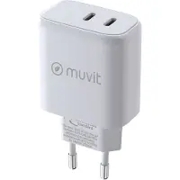 Muvit For Change Chargeur Mural Usb-c Pd 45w + Pd 20w