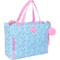 Safta Sacoche pour ordinateur portable Paraíso Bleu Rose clair 40 x 31 x 17 cm