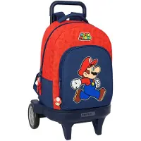 Safta Sac à Dos à Roulettes Compact Evolutive Super Mario Trick