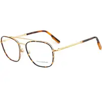 Zegna Ez518-032 50/20/145 Glasses Marron,Doré Homme