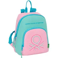 Safta Benetton Dolce 9.75l 25x30x13 Cm Mini Backpack Bleu,Rose Enfants