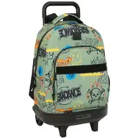 Safta Graffiti Zone 33l 33x45x22cm Wheeled Backpack Vert Enfants