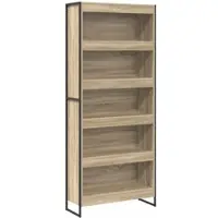 vidaXL Bibliothèque 2 Pcs Sonoma 80 X 30 X 155 Cm Bois D'ingénierie