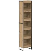 vidaXL Bibliothèque Chêne artisan 80 x 30 x 155 cm Bois d'ingénierie