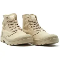 Palladium Baskets montantes MONO CHROME femmes - Beige - 41