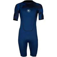 Aqua Lung Hydroflex 3-2 Mm Short Sleeve Shorty Bleu M-L Homme