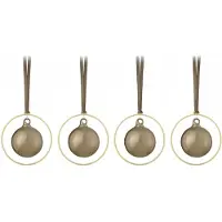Blomus Décorations de Noël Kitai Boules en verre 4 pièces ø 8 cm (4x)