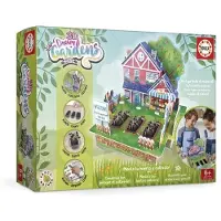 Educa 2 In 1 3d Dream Gardens Vegetable Patch Interactive Board Game Vert Enfants