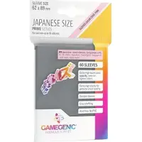 GameGenic GGS10126 - Pochettes PRIME de taille japonaise, gris foncé (60 pochettes)