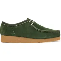 Clarks WallabeeEVO 26186170 7, chaussures à lacets vertes pour hommes, taille 43