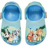 Crocs Chaussures ouvertes 'Bluey' beige / bleu / vert / vert pastel