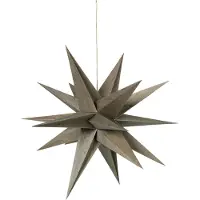 Broste Copenhagen Décorations de noël DECO ETOILE 'VENUS' BOIS - Gris - Unique