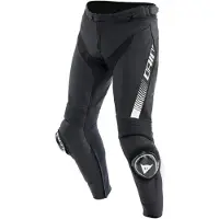 Dainese Super Speed S26, pantalon en cuir ,Noir/Blanc ,54