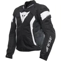 Dainese Veste de moto en textile Avro 5 S26, noir/blanc, taille 54