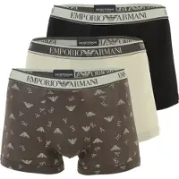 Emporio Armani Em000370_af20669 Trunk Boxers 3 Units Noir,Gris L Homme