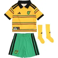 Adidas Survêtement 'JFF Mini' jaune d'or / roseau / rouge / noir