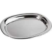 Alessi Jm13/42 L Plat De Service En Acier Inoxydable 18/10 Argenté