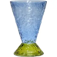Hubsch - Abyss Vase Light Blue/Olive Hübsch