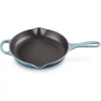 Le Creuset Skillet Round in Enameled Cast Iron 23 cm Chambray 20182234340422, Poêle + casserole, Bleu, Noir